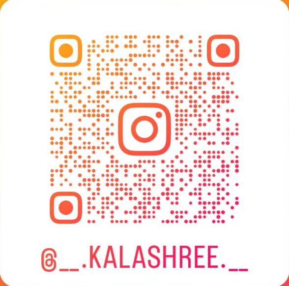 QR code linking to the Kalashree Instagram profile